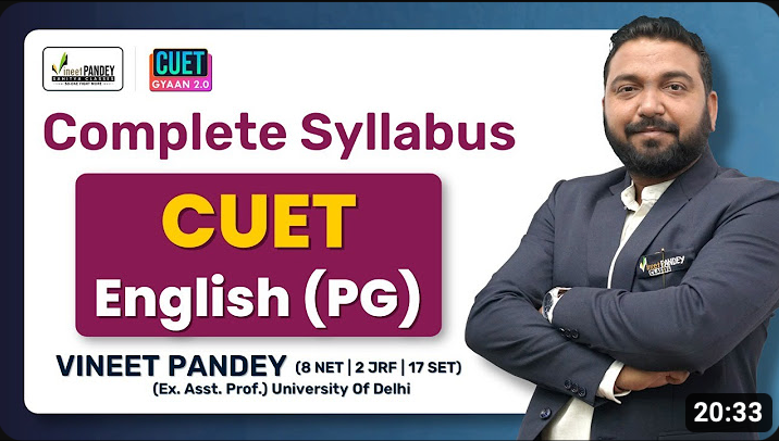 COMPLETE SYLLABUS DESCRIPTION OF CUET ENGLISH (PG)