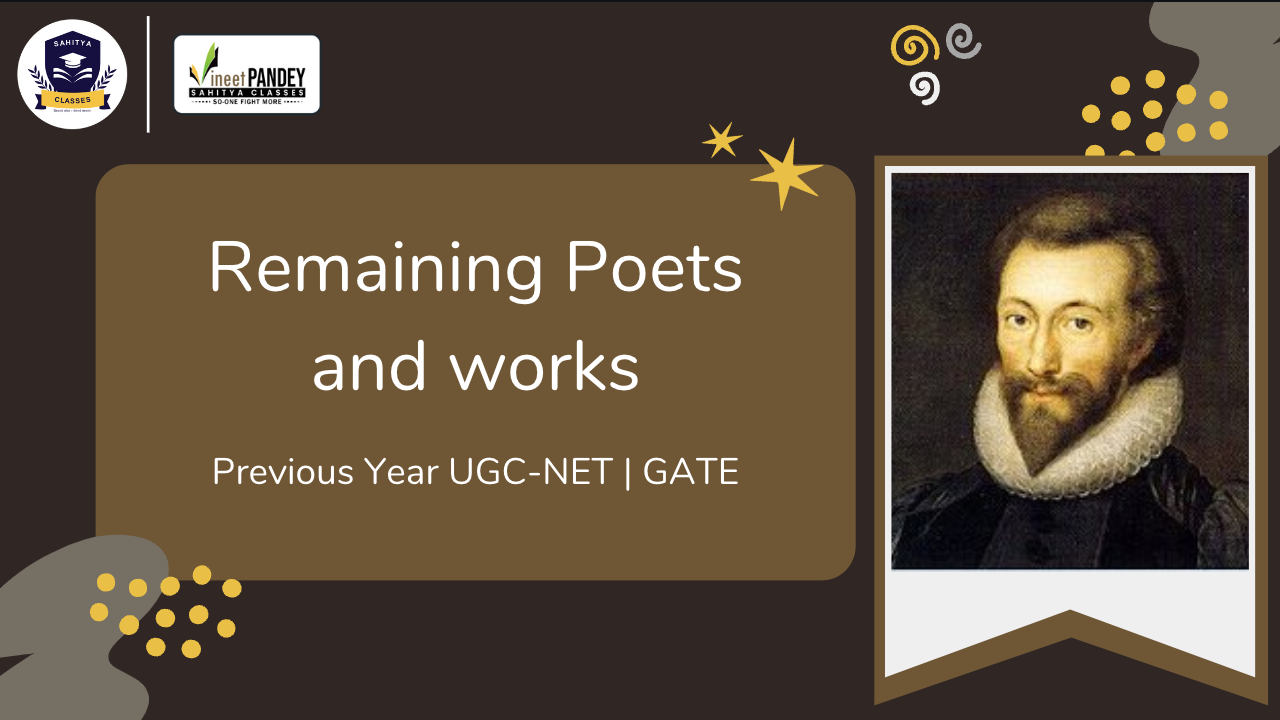 British Poetry – (Previous Year Questions NET | GATE)