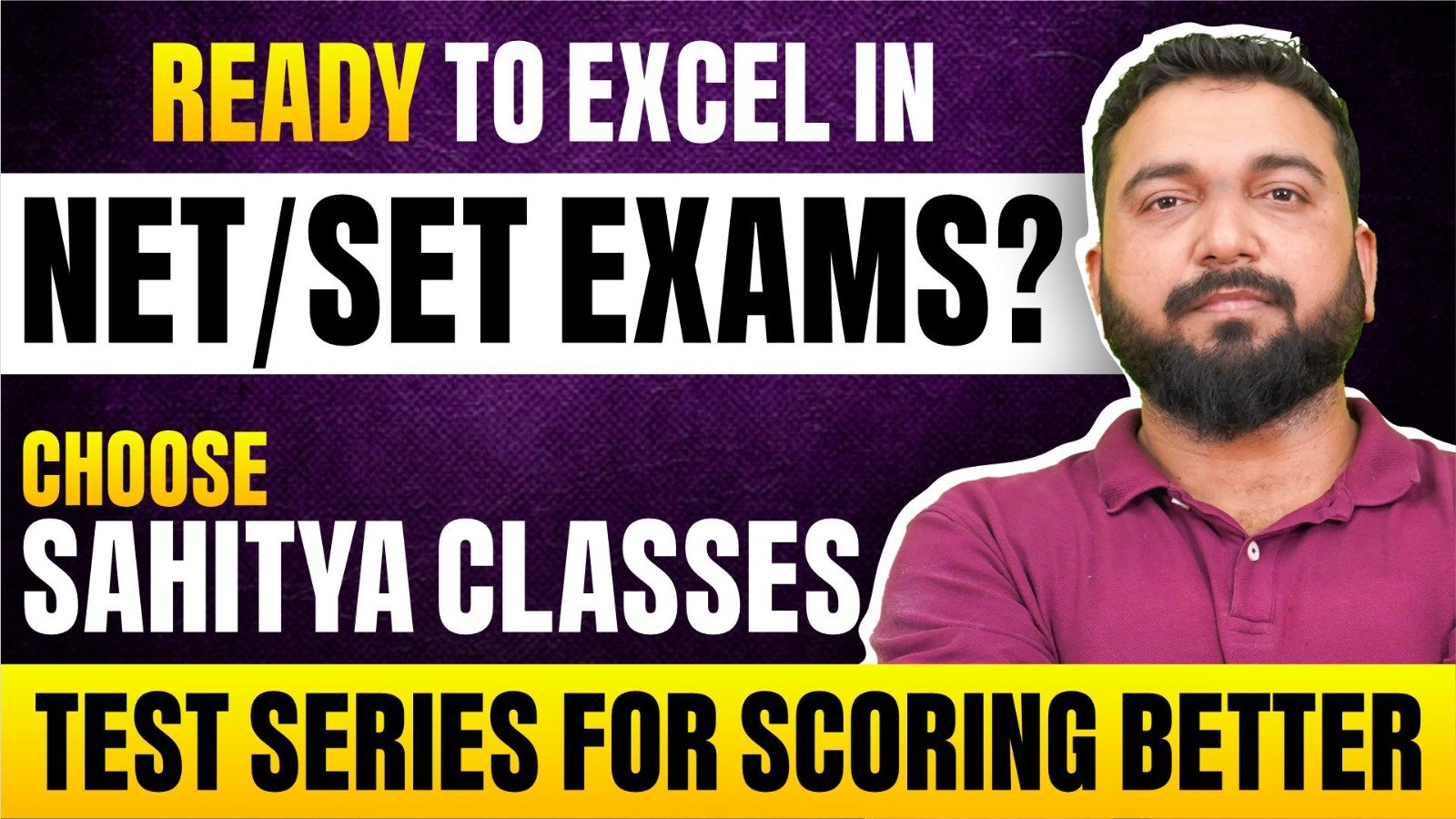 Ready to Excel in NET/SET exams? Choose Sahitya Classes’ Test-Series For Scoring Better!
