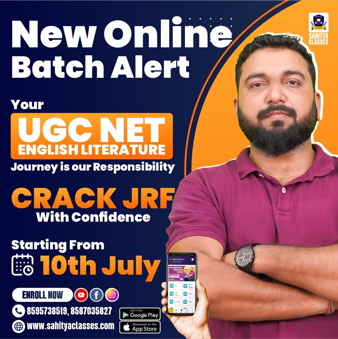 NEW OFFLINE/ONLINE BATCH UGC NET ENGLISH