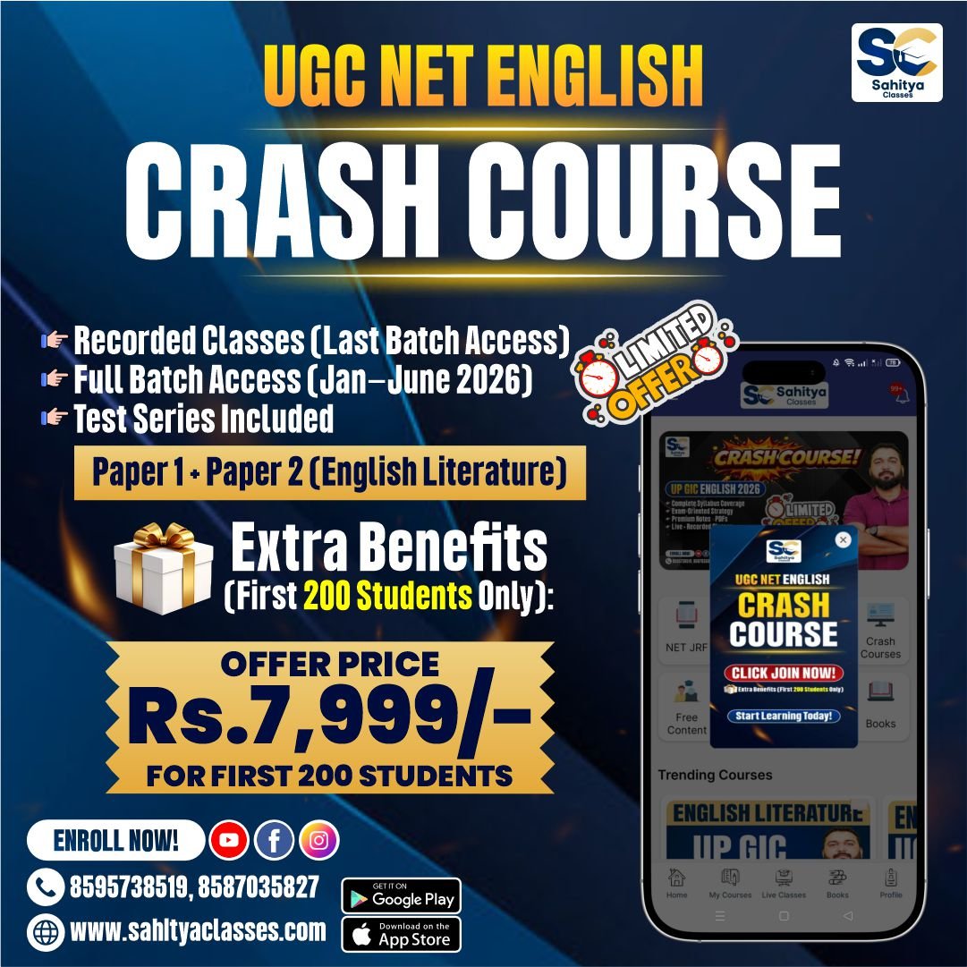 UGC NET English Crash Course JUNE 2026
