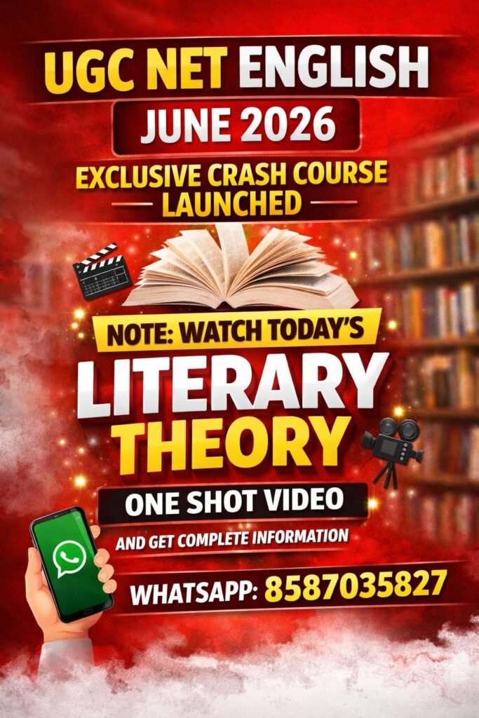 UGC NET English Crash Course JUNE 2026